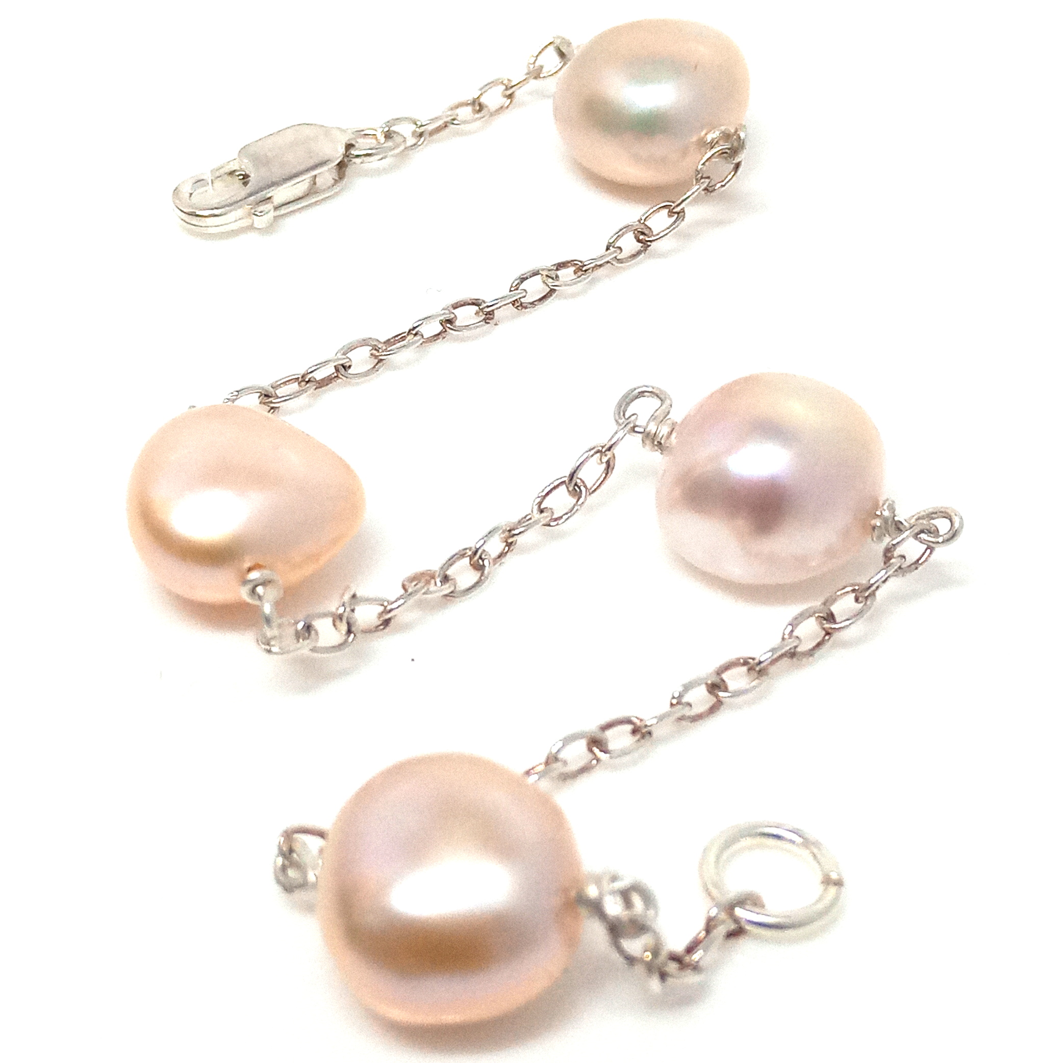 Pink Pearl Station Bracelet